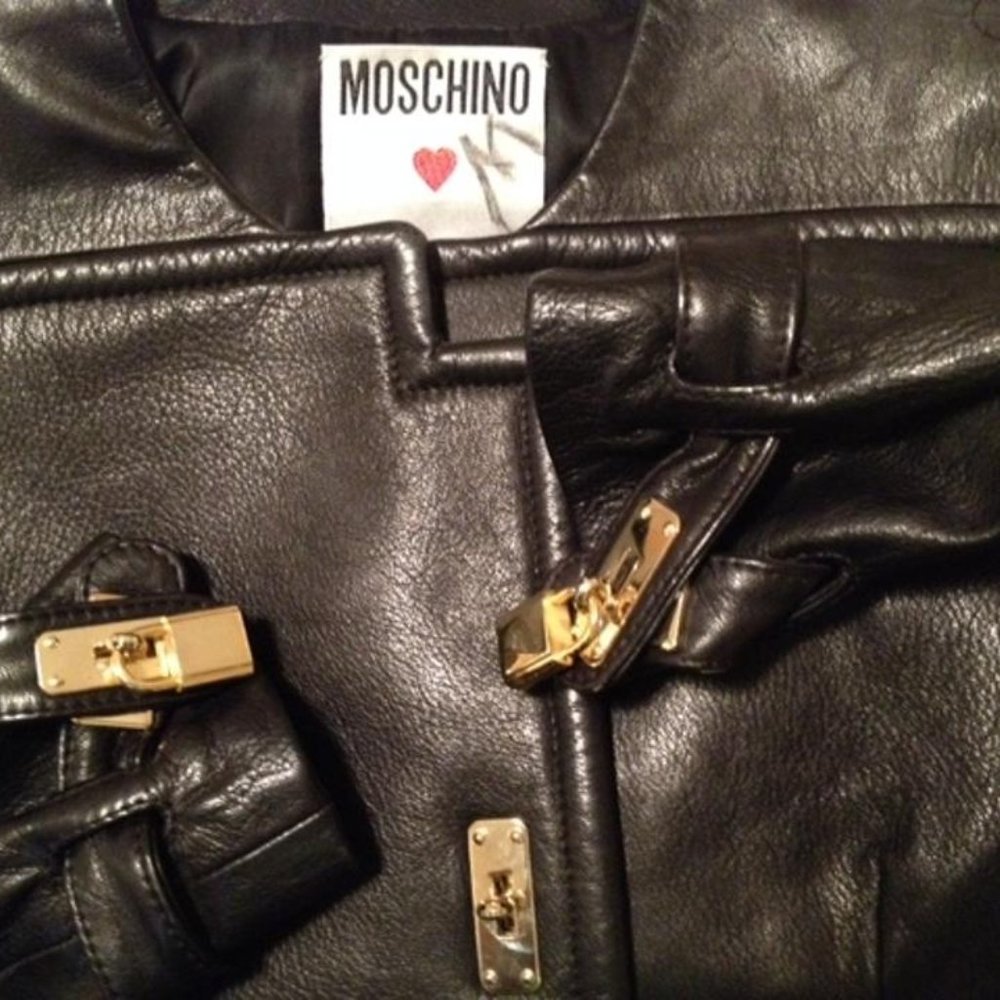 Rare Vintage MOSCHINO BLACK MODELLO #20727 Jacket Women's Size 4 - Picture 8 of 12
